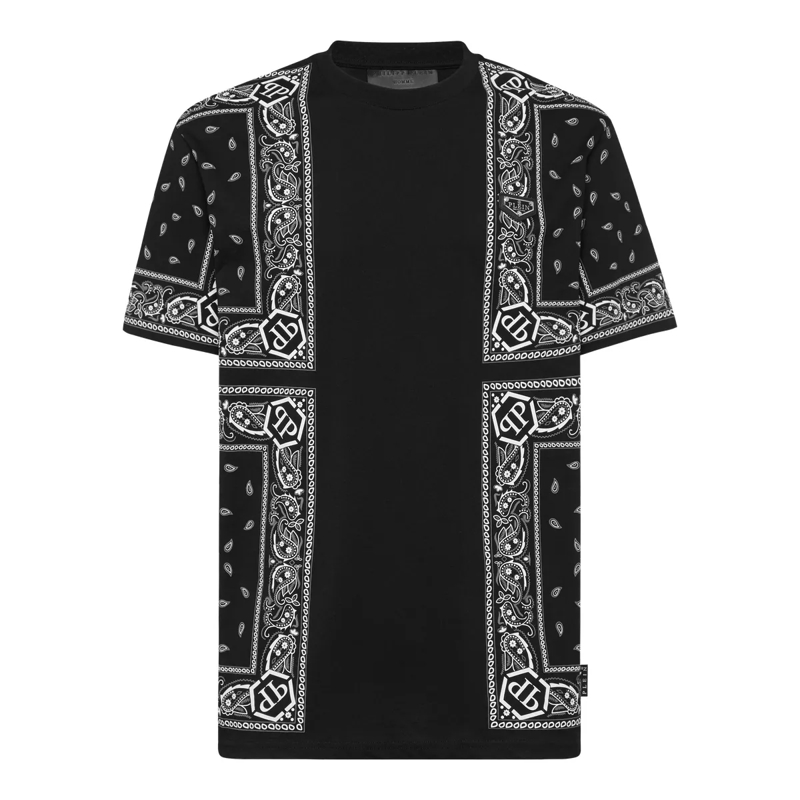 Philipp Plein T-Shirt T-Shirt Paisley schwarz