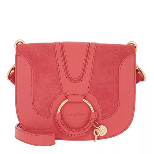 See By Chloé Hana Crossbody Suede Smooth Small Pink Borsetta a tracolla