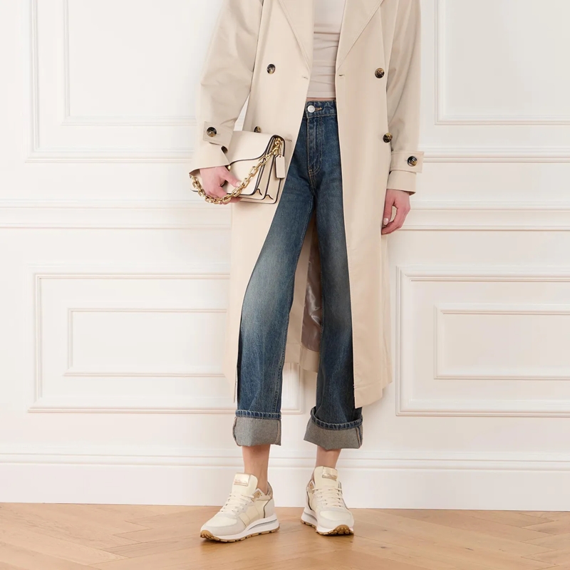 Philippe Model Low-Top-Sneaker Tropez Haute Low Woman Mondial Beige(Image 2)