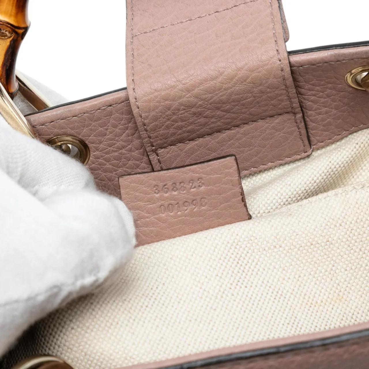 Thumbnail - Gucci Hobo Bags - Mini Calfskin Bamboo Shopper Satchel - Gr. unisize - in Gold - für Damen