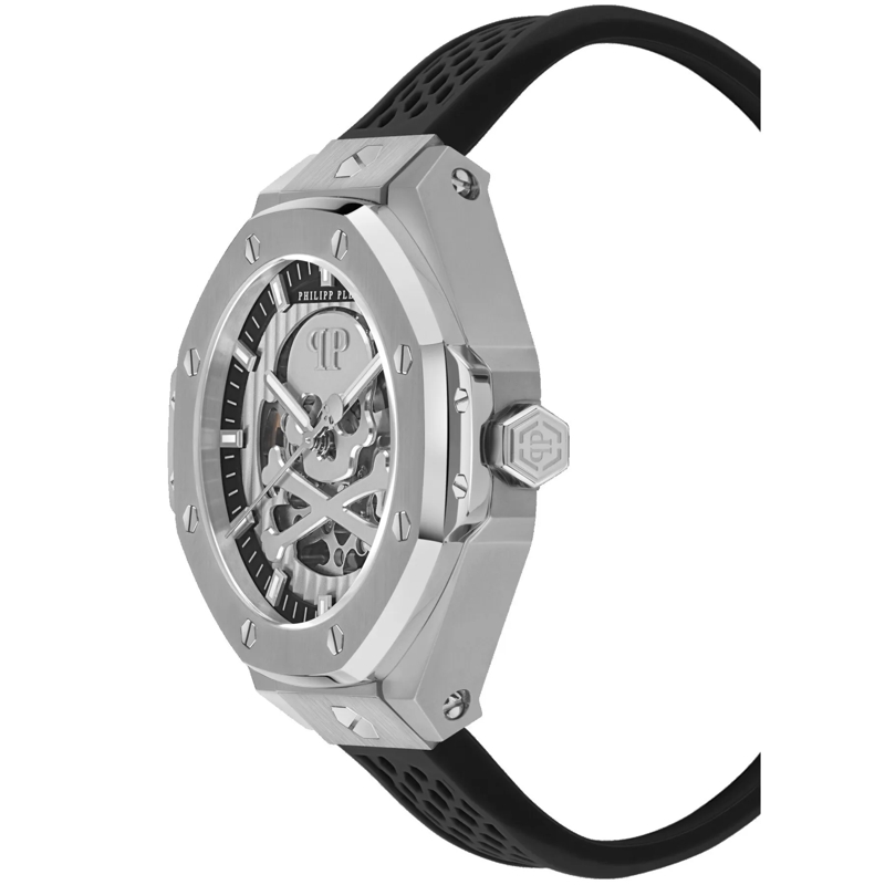 Philipp Plein Quarzuhr Quarz-Analoguhr Plein $Keleton Royal silber(Image 3)