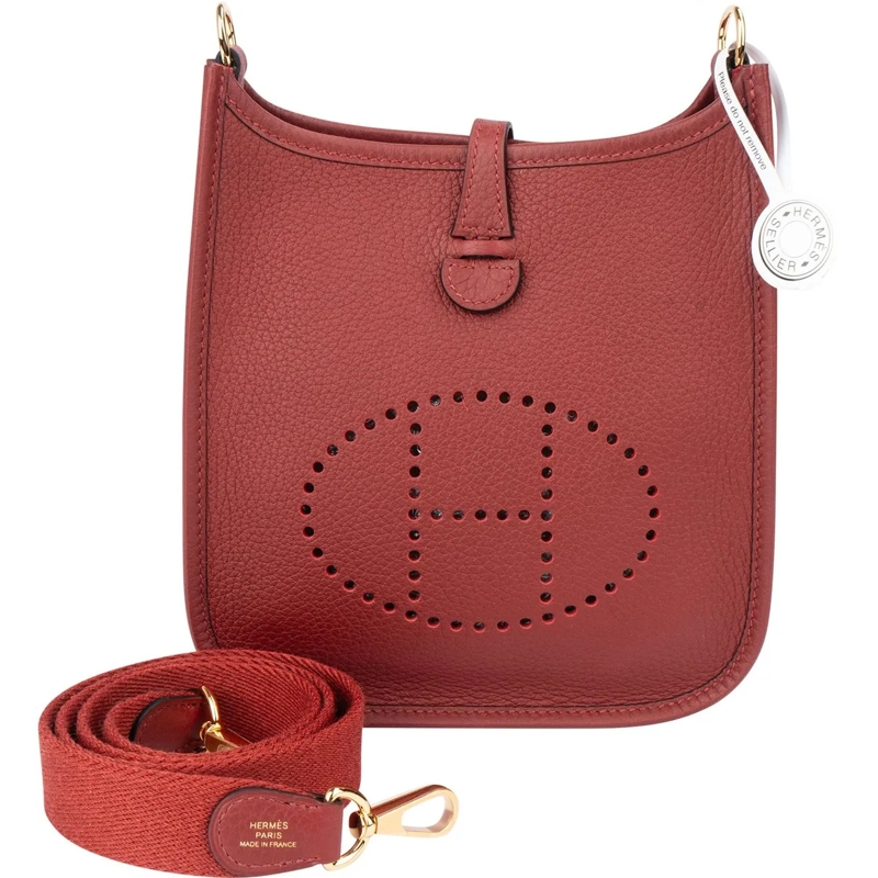 Hermès Fourre-tout Hermes Clemence Leather Evelyne 16 Crossbody Bag mehrfarbig