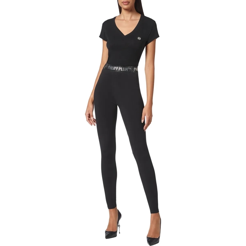 Philipp Plein Leggings Leggings Mit Schmucksteinen schwarz(Image 4)
