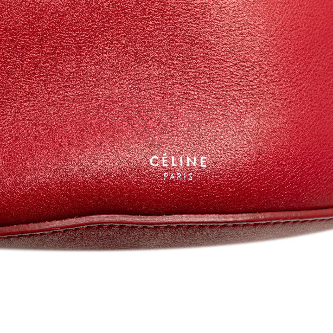 Thumbnail - Celine Hobo Bags - Leather Big Bag Bucket Crossbody - Gr. unisize - in Rot - für Damen