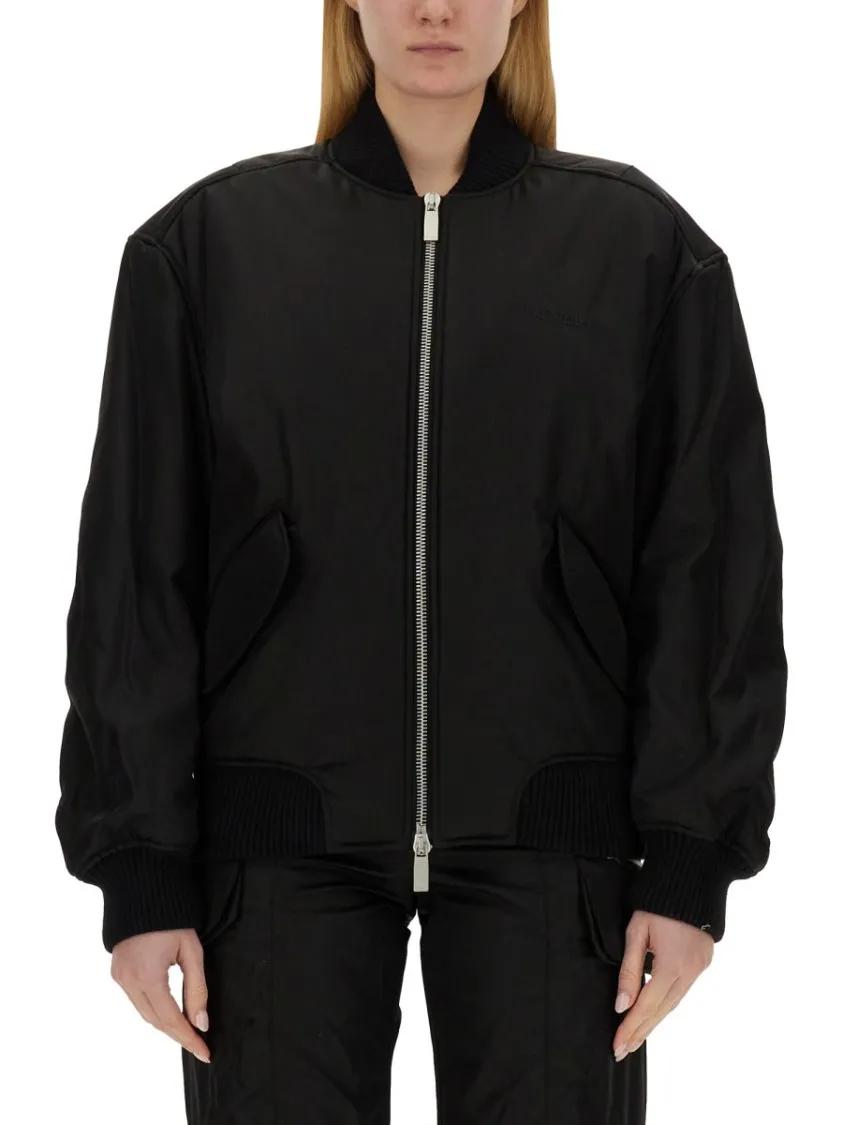 Thumbnail - Off-White - Nylon Bomber Jacket - Größe 40 - schwarz
