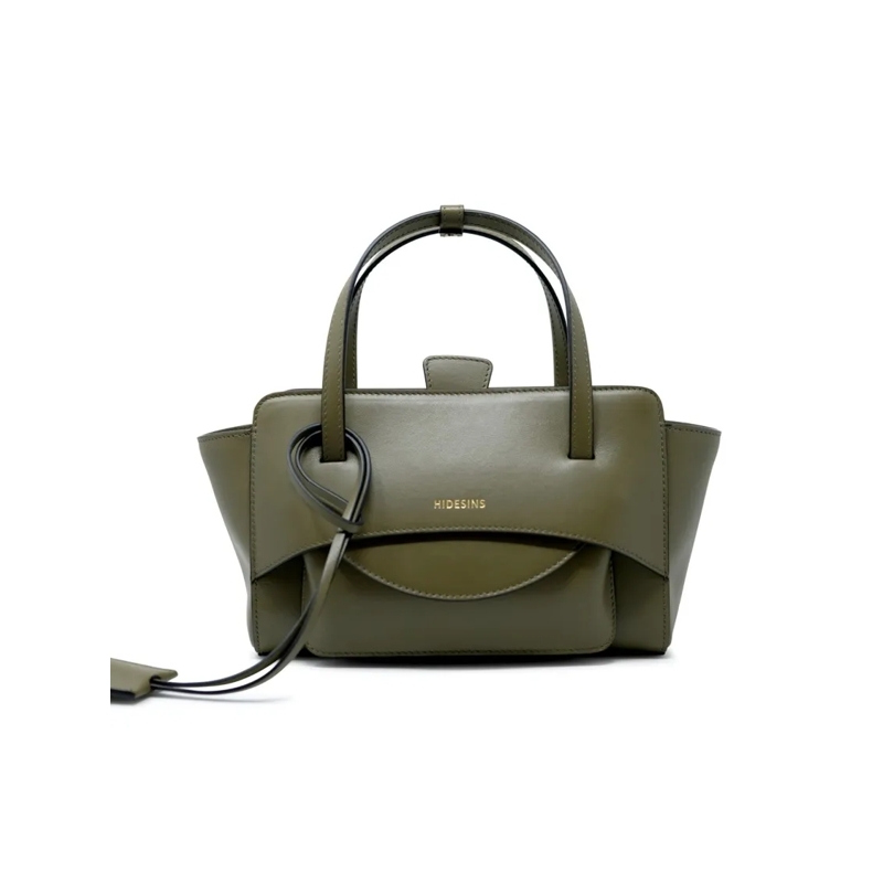 Hidesins Tote Flap S Premiere Musk Leather Handbag Grey