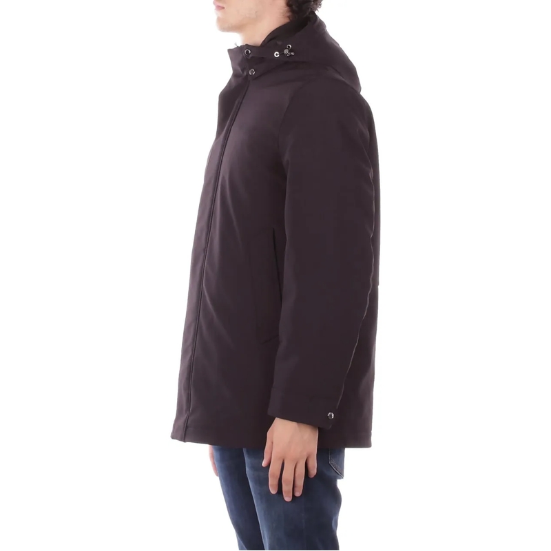 Woolrich Daunenjacke Heren Soft Shell Barrow Coat Zwart schwarz(Image 3)