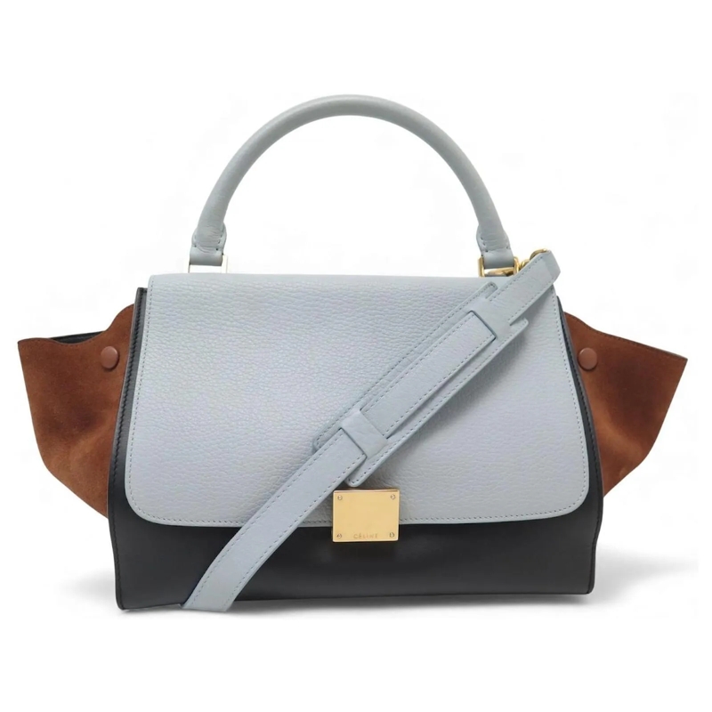 Celine Crossbody Bag CELINE TRAPEZE SMALL HANDTASCHE 174683VTI AUS LEDE mehrfarbig