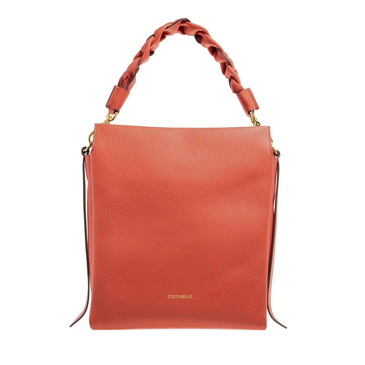 Coccinelle Hobo Bag - Boheme Grana Double - Gr. unisize - in Rot - für Damen