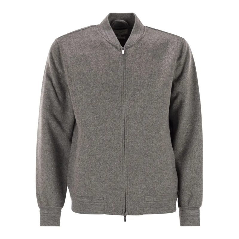 Mc2 Saint Barth  Camden - Wool Blend Bomber Jacket Grey