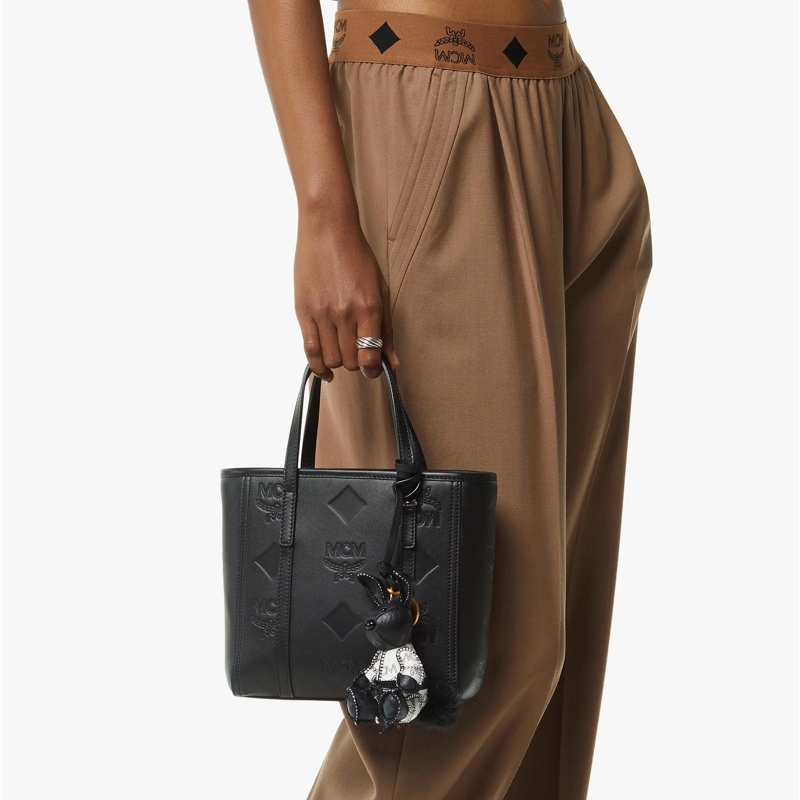 MCM Shopper Mcm Toni Lthr Shopper Mni Bk Black(Image 2)