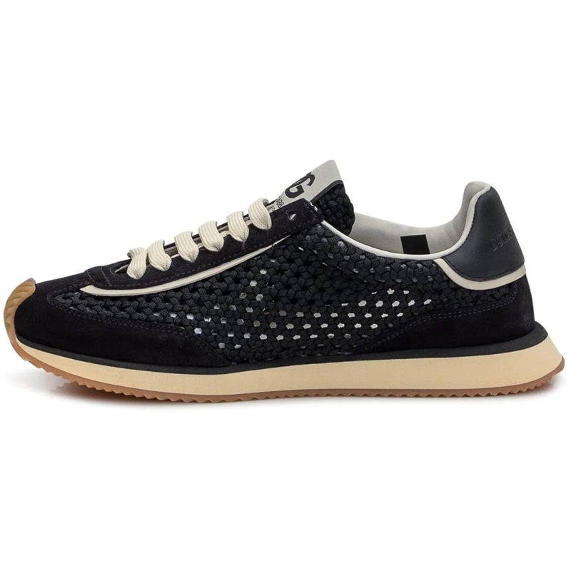Dolce&Gabbana Low-Top-Sneaker Sneaker Intrecciata schwarz(Image 4)