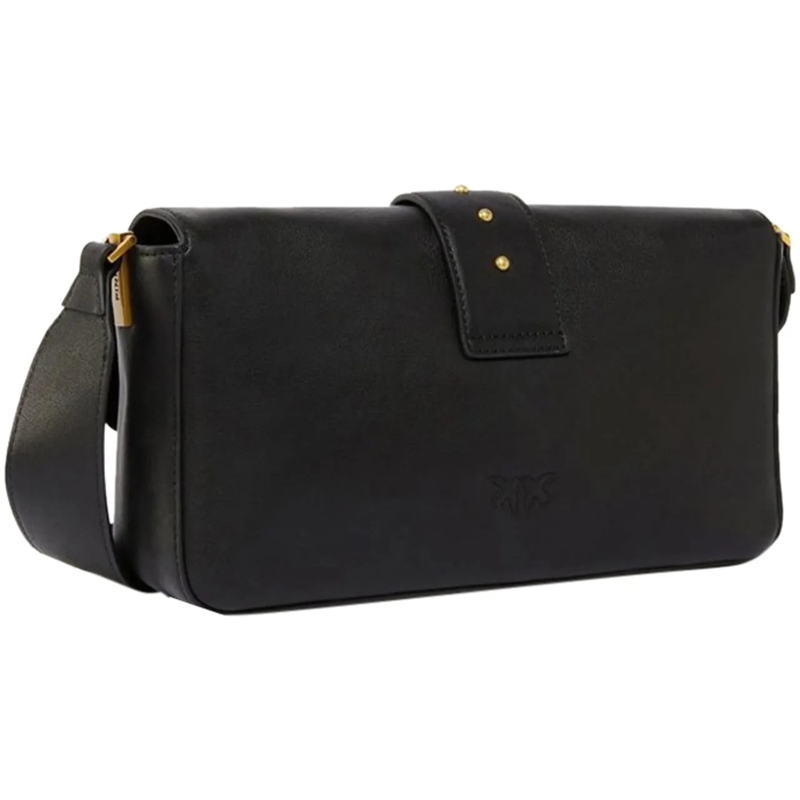 Pinko Tote Love One Classic Slouchy Fl Nero-Antique Gold schwarz(Image 2)
