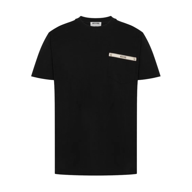 Moschino T-Shirt Short-Sleeve T-Shirt With Contrasting Pocket Detai Black