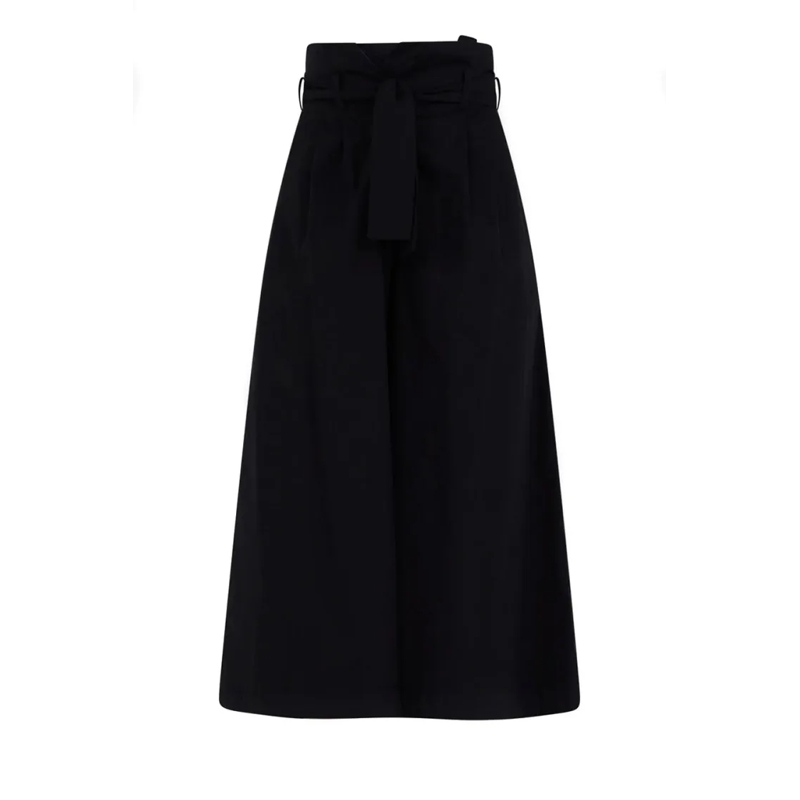 Simona Corsellini  Wide-Leg Trousers With High Waist Black