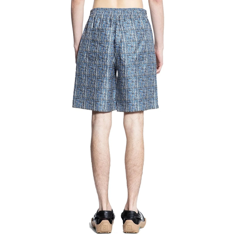Fendi Shorts Fendi Printed Silk Shorts blau(Image 4)