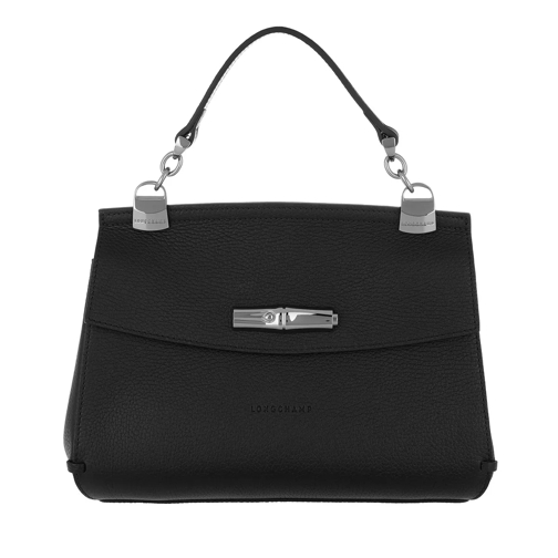 Longchamp Madeleine Messenger Bag Leather Black Crossbody Bag