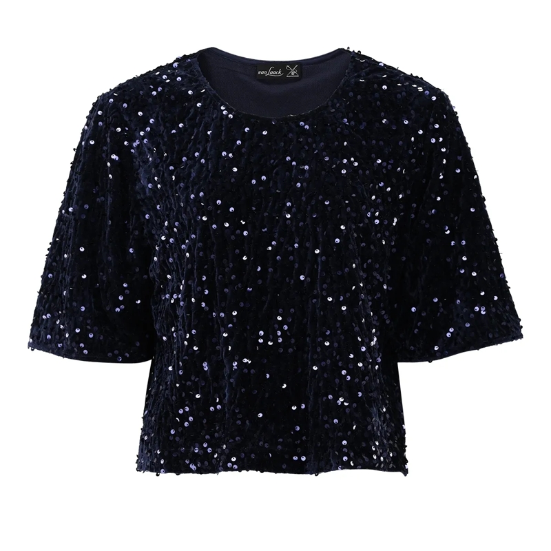 VAN LAACK Bluse Bluse Modern Fit Uni dunkel-blau