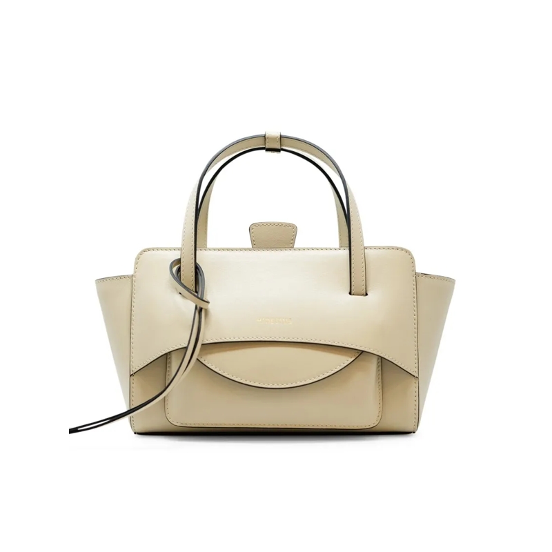 Hidesins Schultertasche Structured Butter Leather Handbag With Minimalist  Neutrals