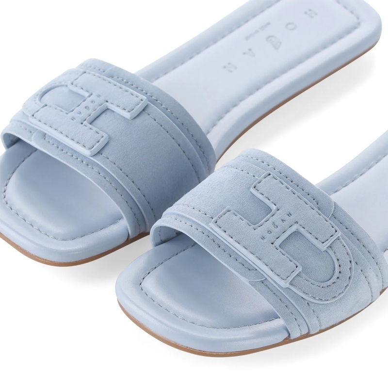 Hogan Schnürschuhe Sandalen aus Veloursleder blau(Image 3)