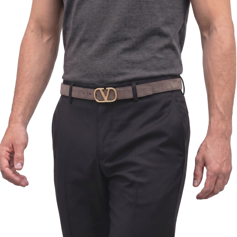 Valentino Garavani Gürtel Gürtel aus Veloursleder braun(Image 2)