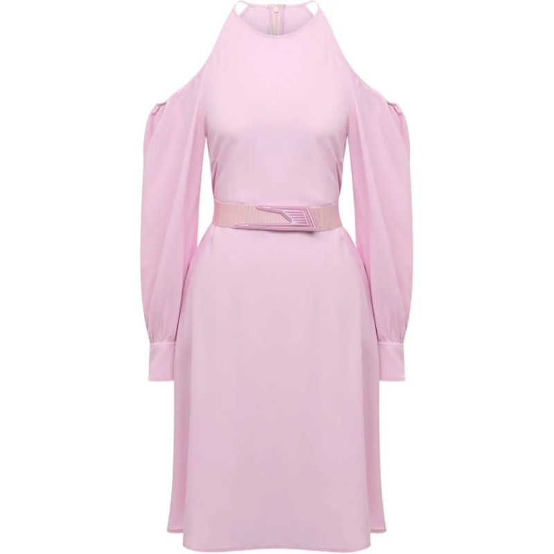 Stella McCartney Midikleid Stella Mccartney Cut Shoulders Dress rose