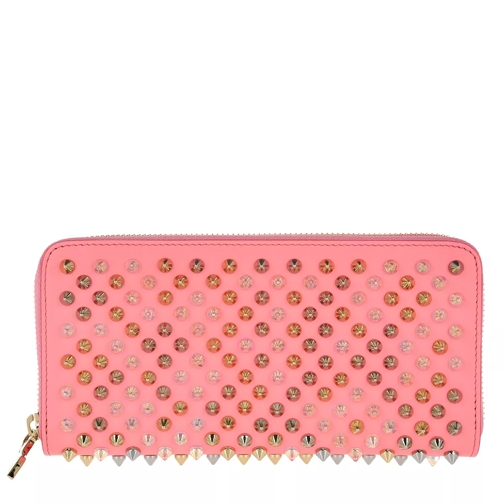 Christian Louboutin Panettone Spikes Mix Zipped Continental Wallet Dolly/Multigold Continental Portemonnee
