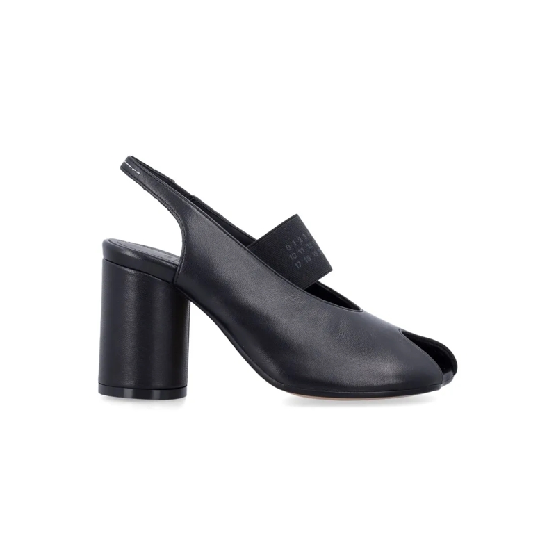 MM6 Maison Margiela Sandales Anatomic Numeric Slingback Sandals Black