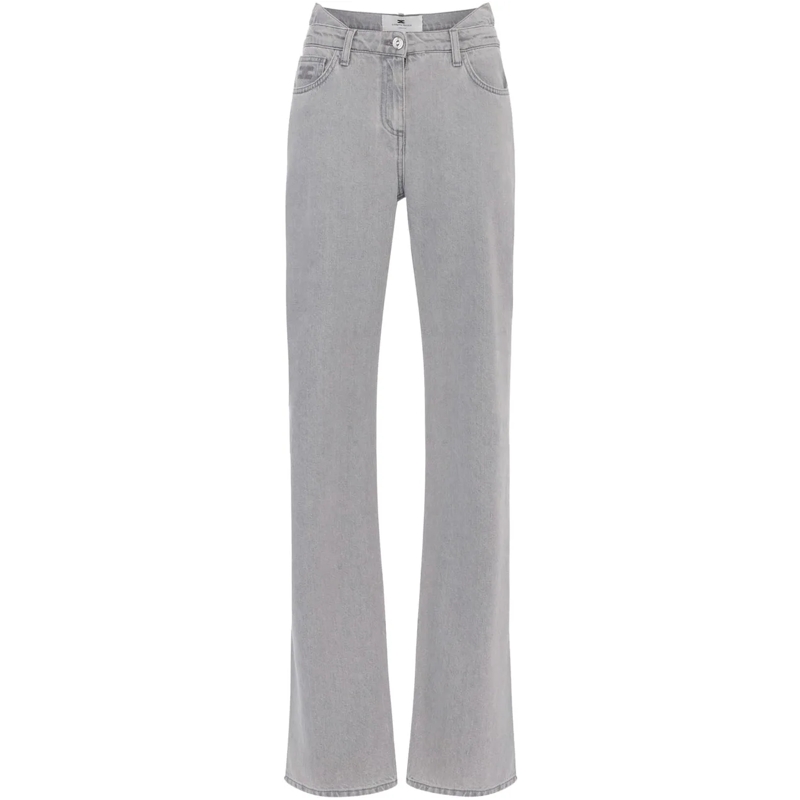 Elisabetta Franchi Jeans à jambe droite Jeans Grey grau