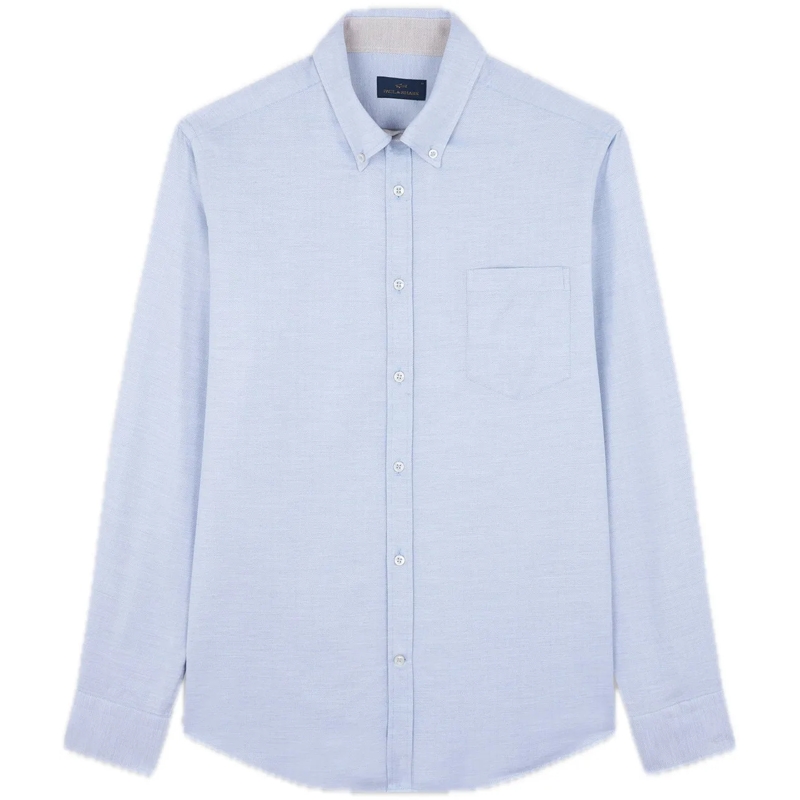 Paul & Shark  Flannel cotton shirt blau