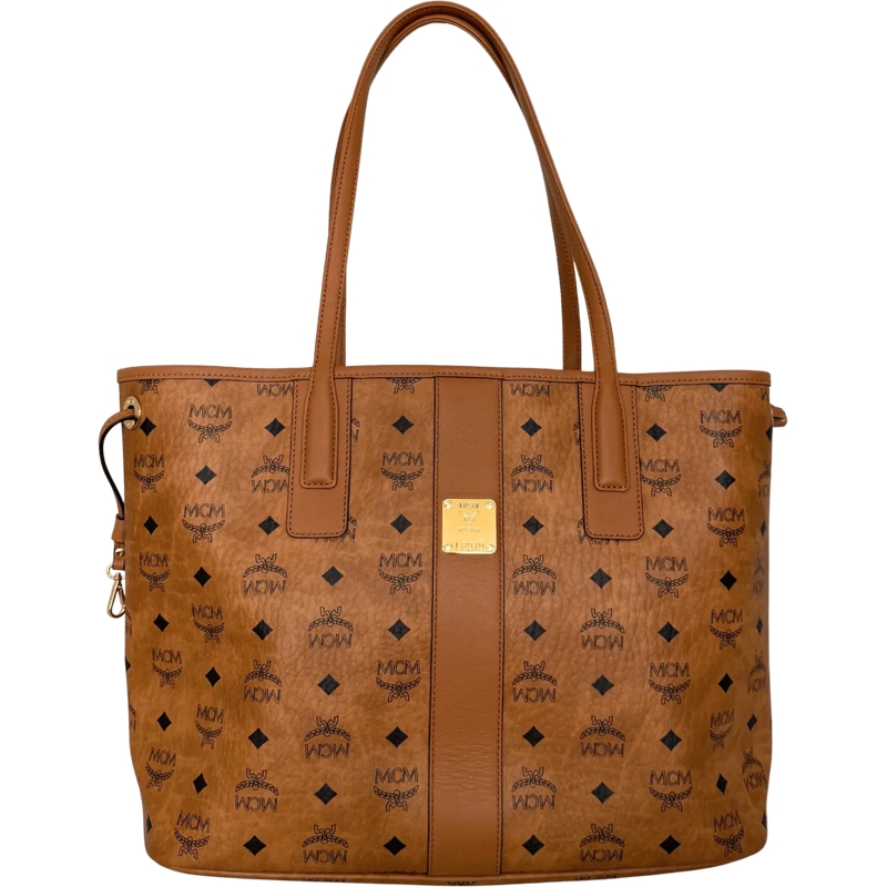 MCM Shopper MCM Liz reversible shopper bag in Visetos Medium C braun