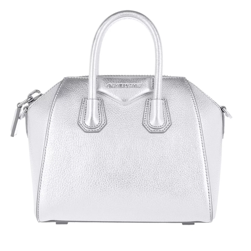 Givenchy Antigona Mini Bag Metallic Silver Rymlig shoppingväska