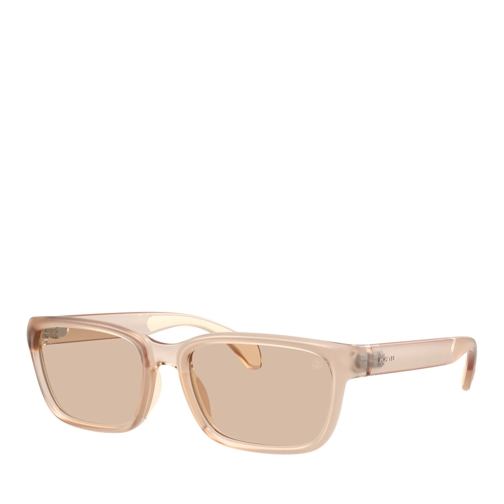 Moncler Sonnenbrille Slicka Matte Transparent Pink