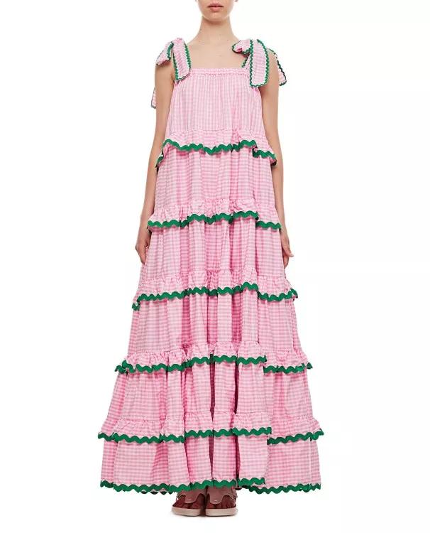 FLORA SARDALOS - Skorpios Cotton Maxi Dress - Größe ONE SIZE - pink