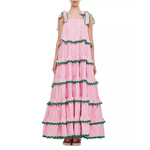 FLORA SARDALOS Skorpios Cotton Maxi Dress Pink 