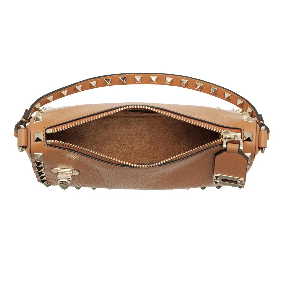 Valentino Garavani Crossbody bags Small Shoulder Bag Rockstud in cognac