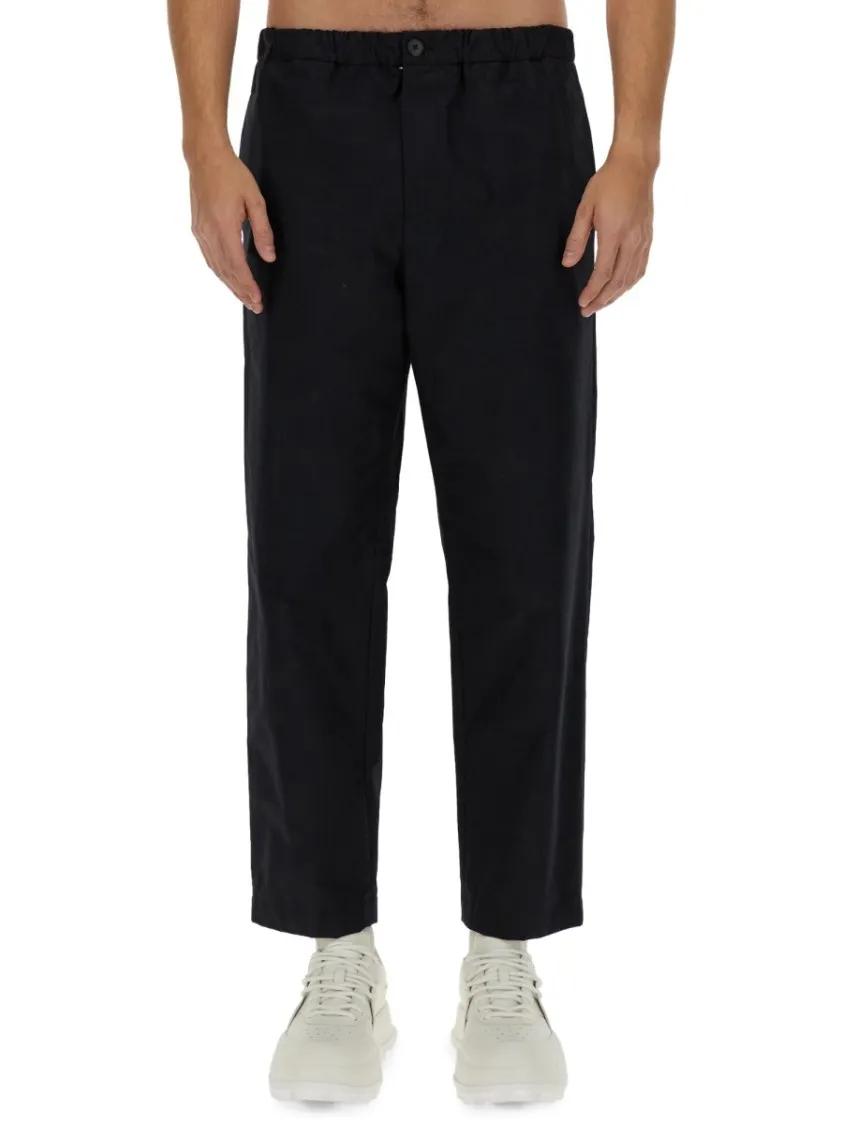 Thumbnail - Jil Sander - Regular Fit Cotton Pants With Classic Waistband - Größe 50 - blau