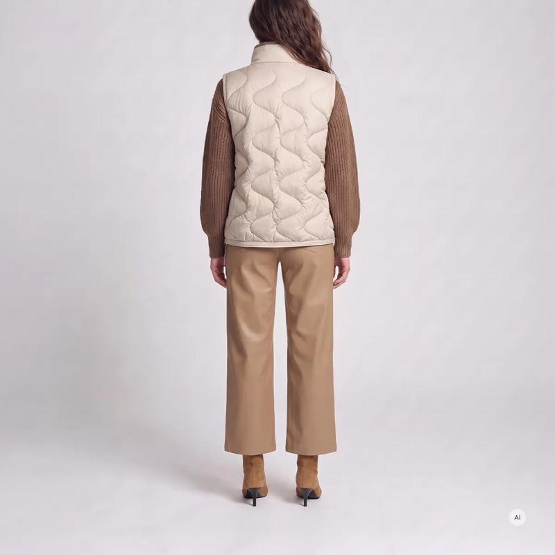 Marc Aurel Weste Weste- Leistentaschen mit Kontrastdetails- regu beige(Image 4)