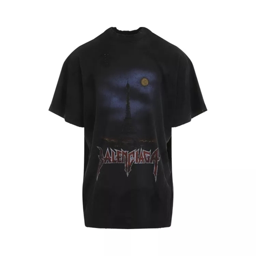 Balenciaga Double Front T-Shirt Black T-shirts