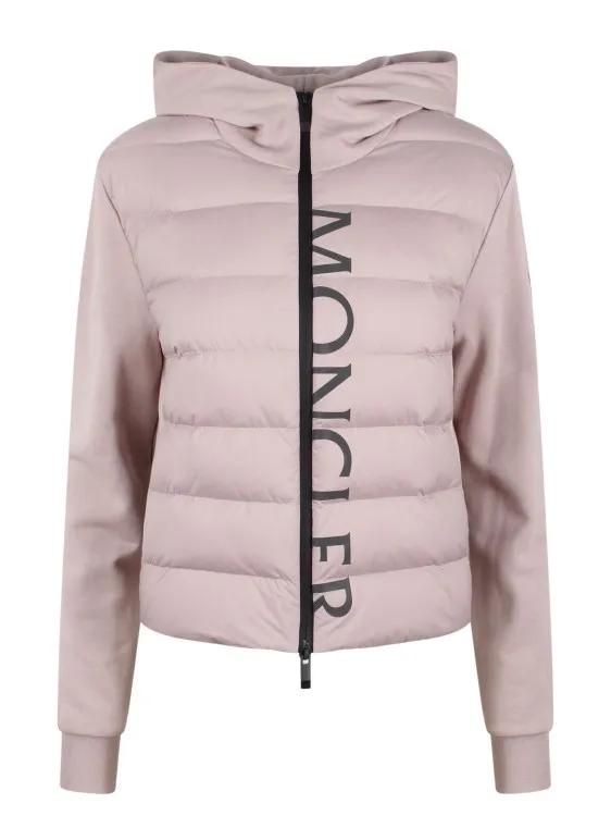 Moncler - Hooded Padded Cardigan - Größe XS - pink