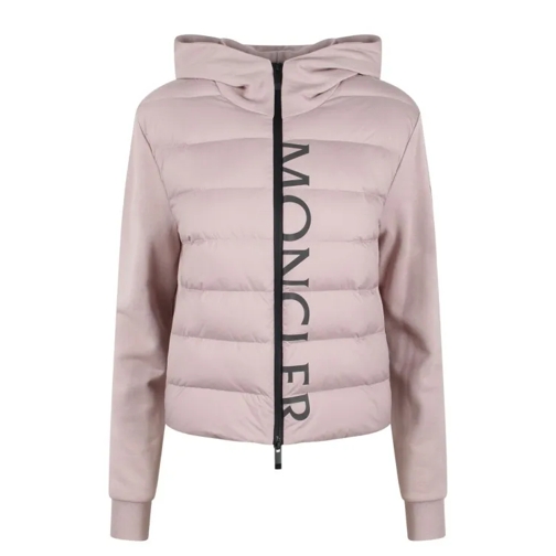 Moncler Hooded Padded Cardigan Pink 