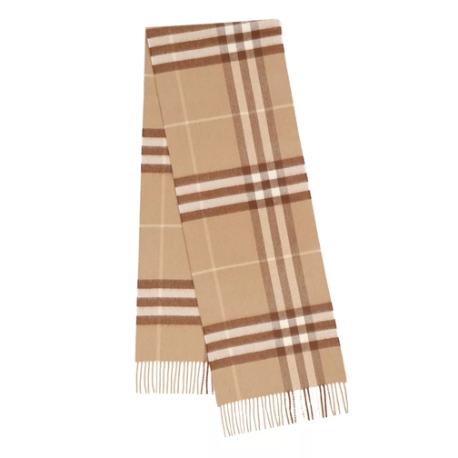 Burberry The Classic Check Scarf Mid Camel Wollen Sjaal