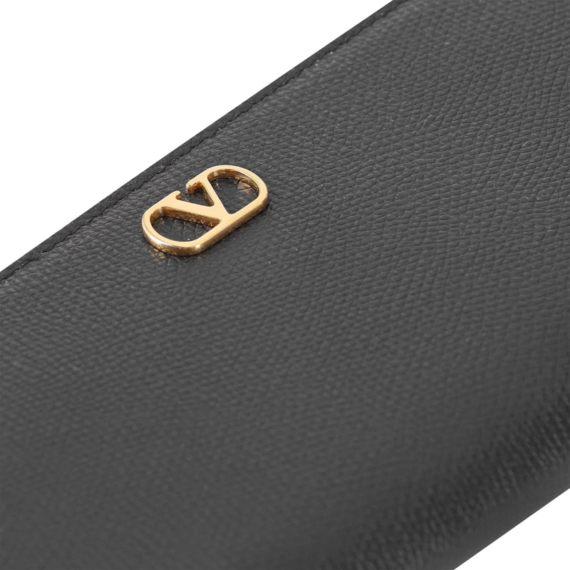 Valentino Garavani Portemonnaie mit Zip-Around-Reißverschluss Portemonnaie aus Kalbsleder braun(Image 8)