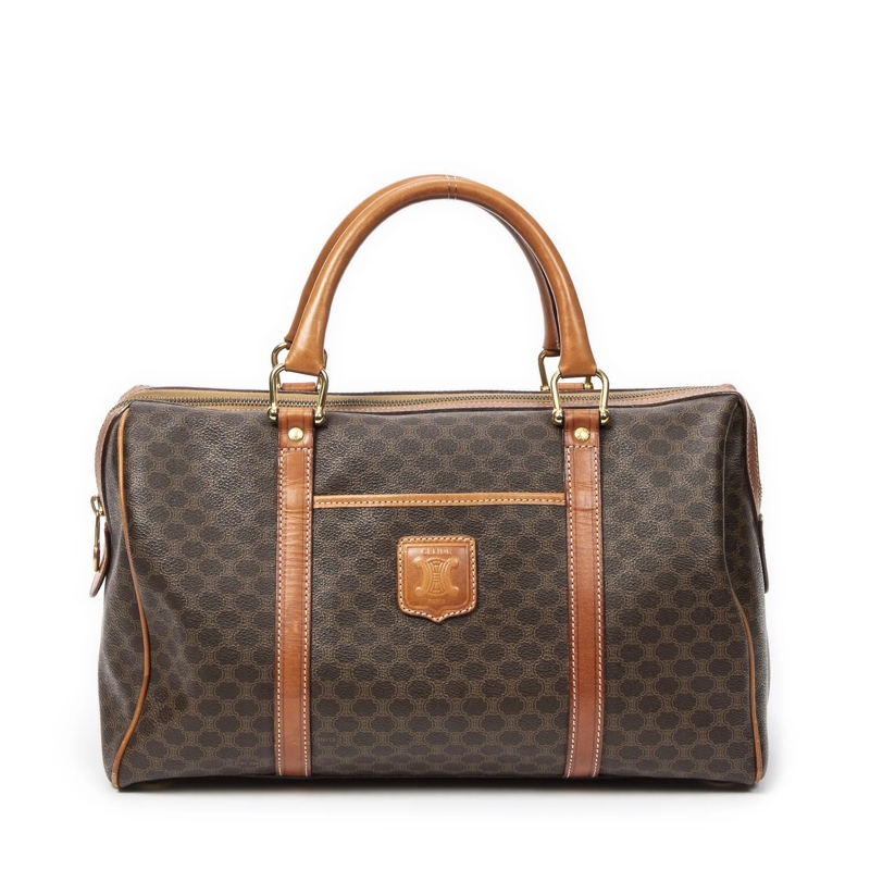 Celine Crossbody Bag Vintage Medium Boston braun