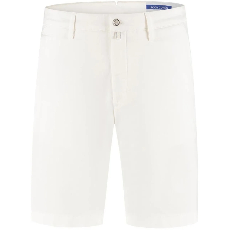 Jacob Cohen Slim-Fit-Jeans Bermuda Chino Slim Fit Bob weiß