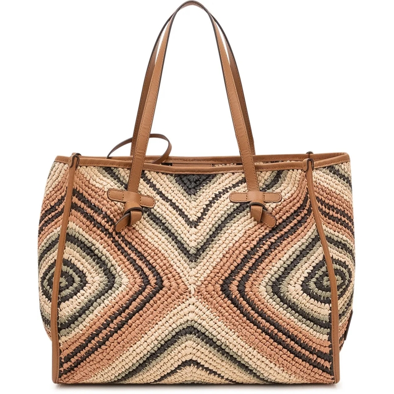 Gianni Chiarini Shopper Borsa Marcella Tote in Tessuto Intrecciato con Mot mehrfarbig(Image 3)