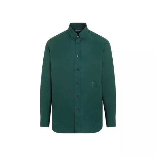 Burberry Green Cotton Shirt Green 