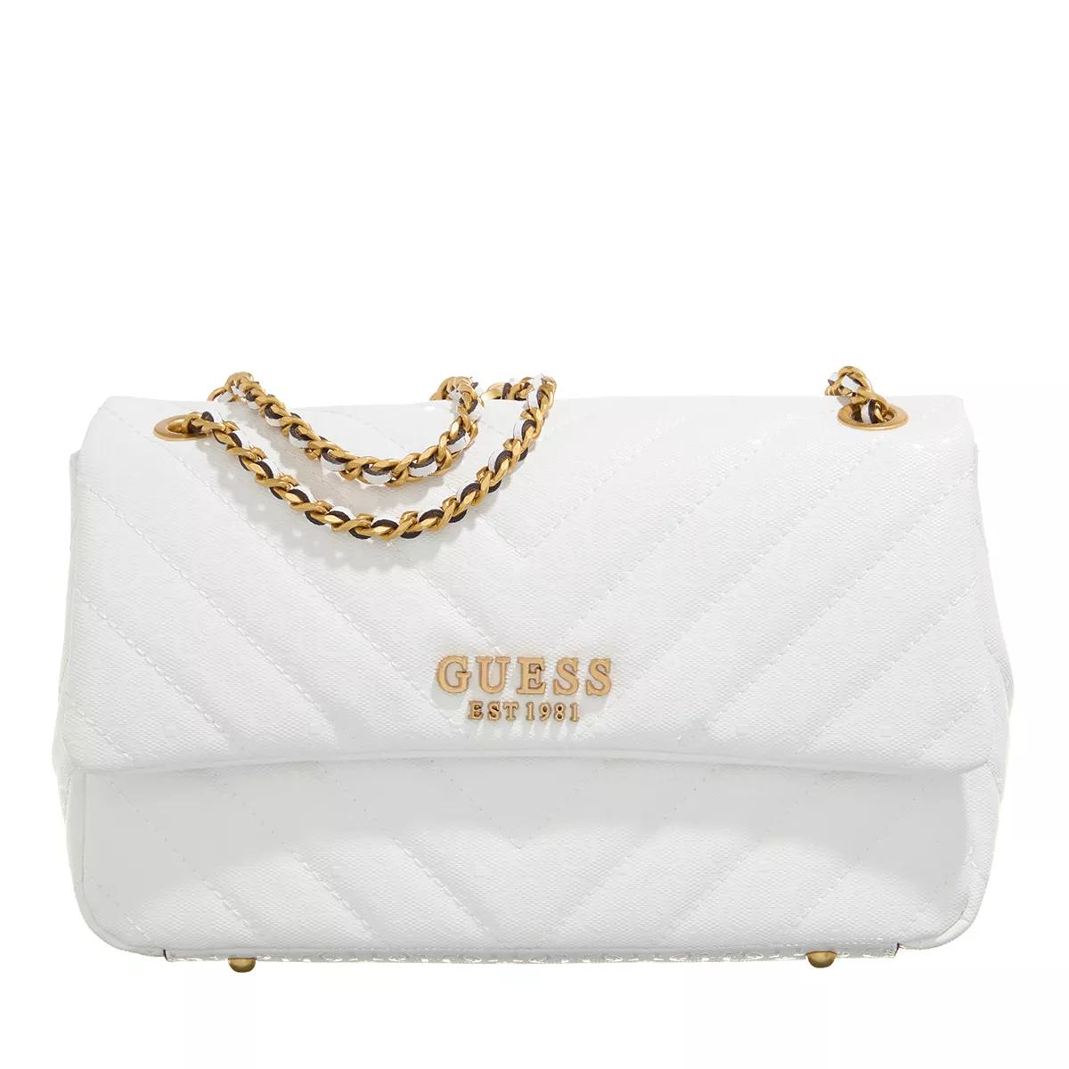 Guess Jania Convertible Xbody Flap White | Crossbody Bag