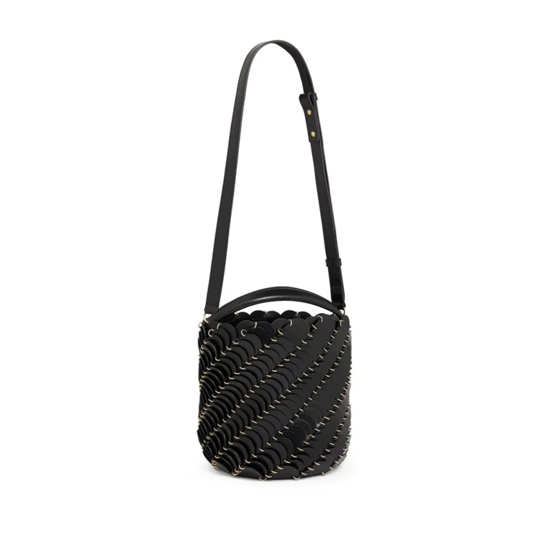 Paco Rabanne Sac à bandoulière Minimalist Pochette With Structured Silhouette Black