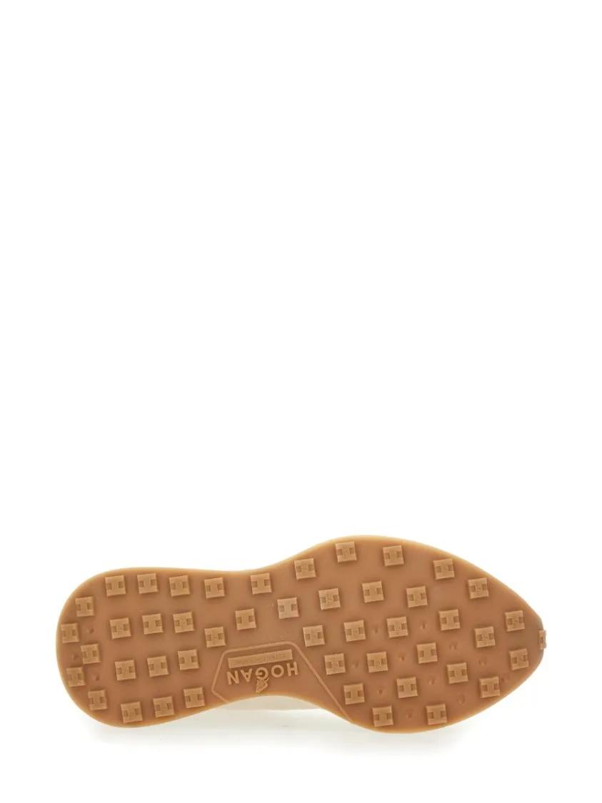 Thumbnail - Hogan Low-Top Sneaker - Textured Leather Sneakers - Gr. 37,5 (EU) - in Beige - für Damen